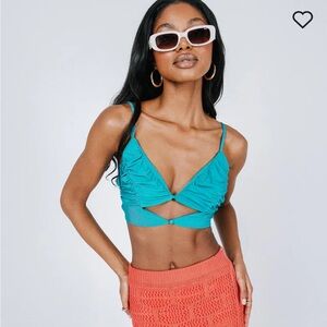 Princess Polly Eadie Top Green